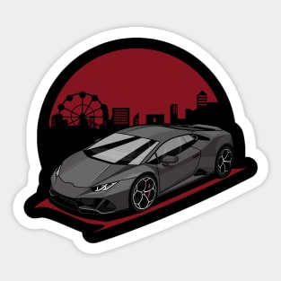 Grey Supercar Sticker